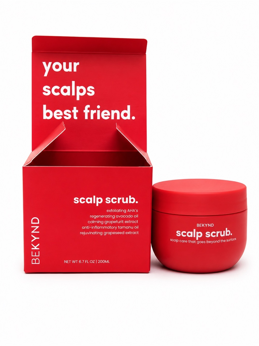 BEKYND Scalp Scrub Exfoliating AHA’s Vegan Scalp Treatment 6.7 oz 200ml NEW